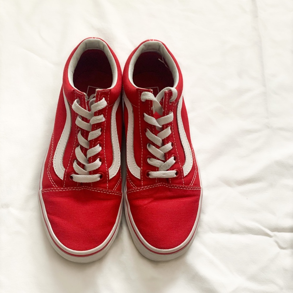 RED OLD SKOOL VANS
